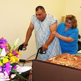 Assisting Sick Patient — Corpus Christi, TX — Angel Bright Hospice, Inc.