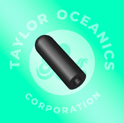 A logo for taylor oceanics corporation with a black tube