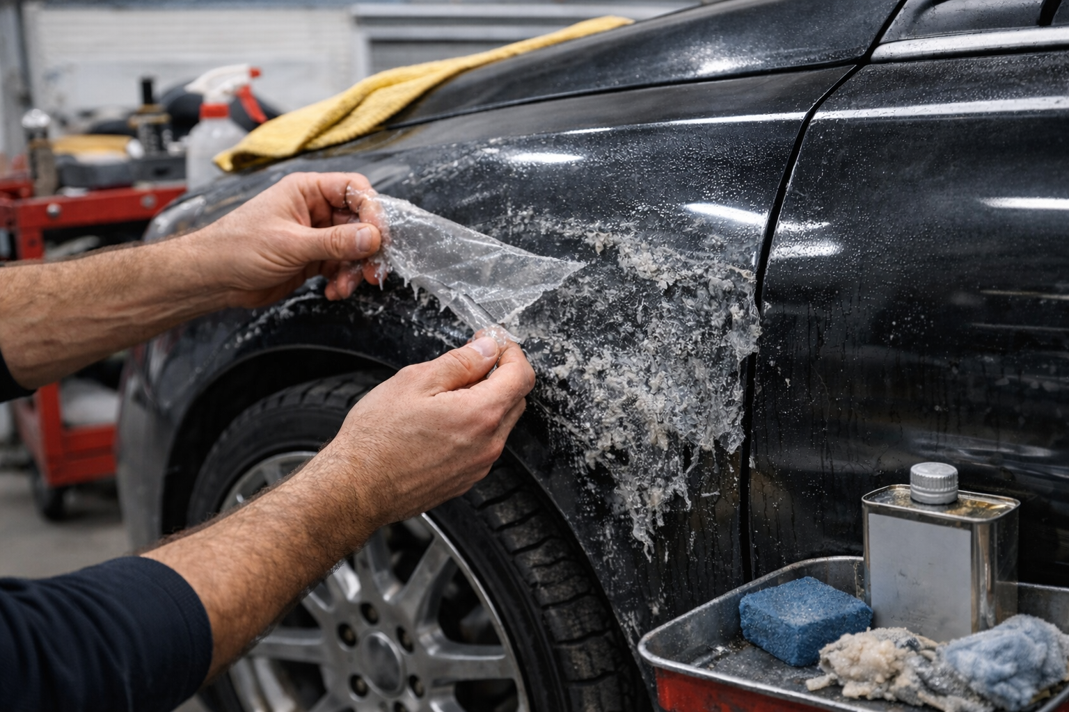 Removing PPF after an accident or collision