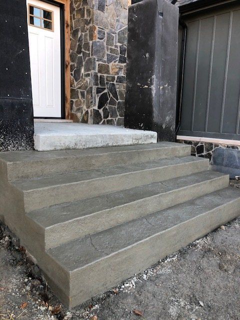 Residential Concrete Exterior Staircase — Noblesville, IN — Concrafters Inc.