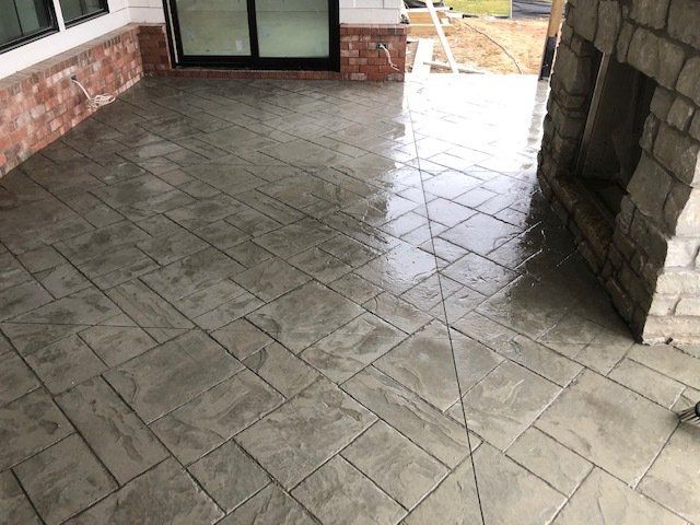 Glossy Concrete Floor — Noblesville, IN — Concrafters Inc.