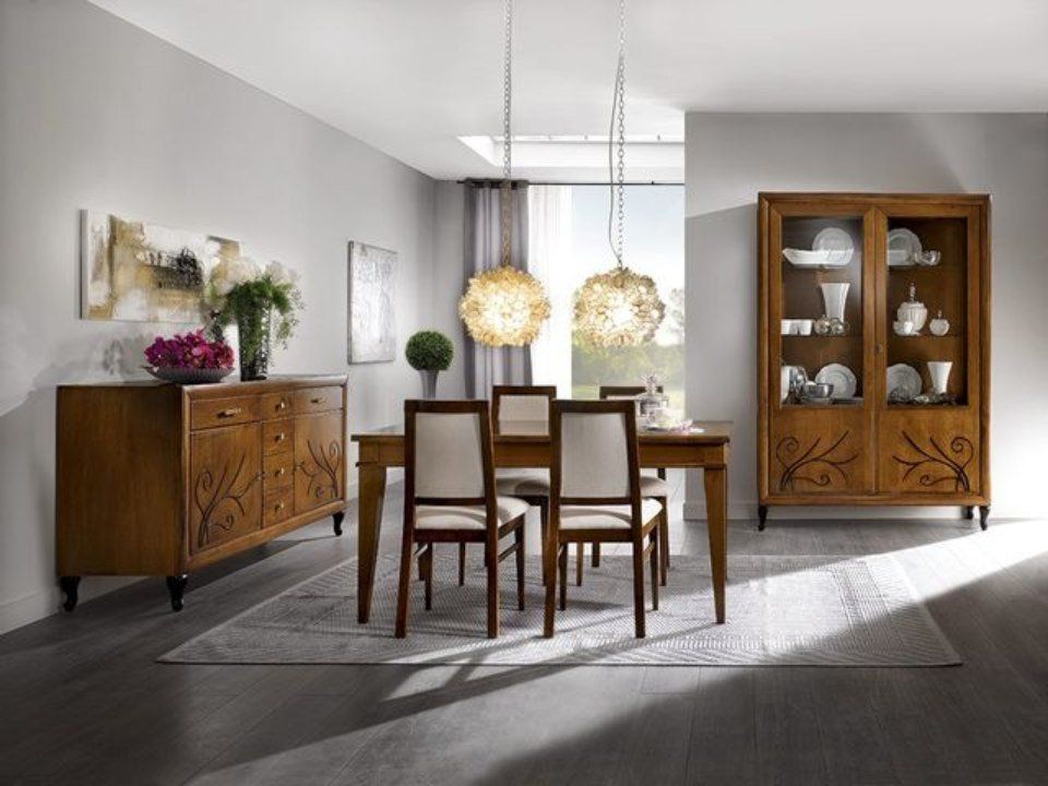 mobili da soggiorno in legno in stile classico
