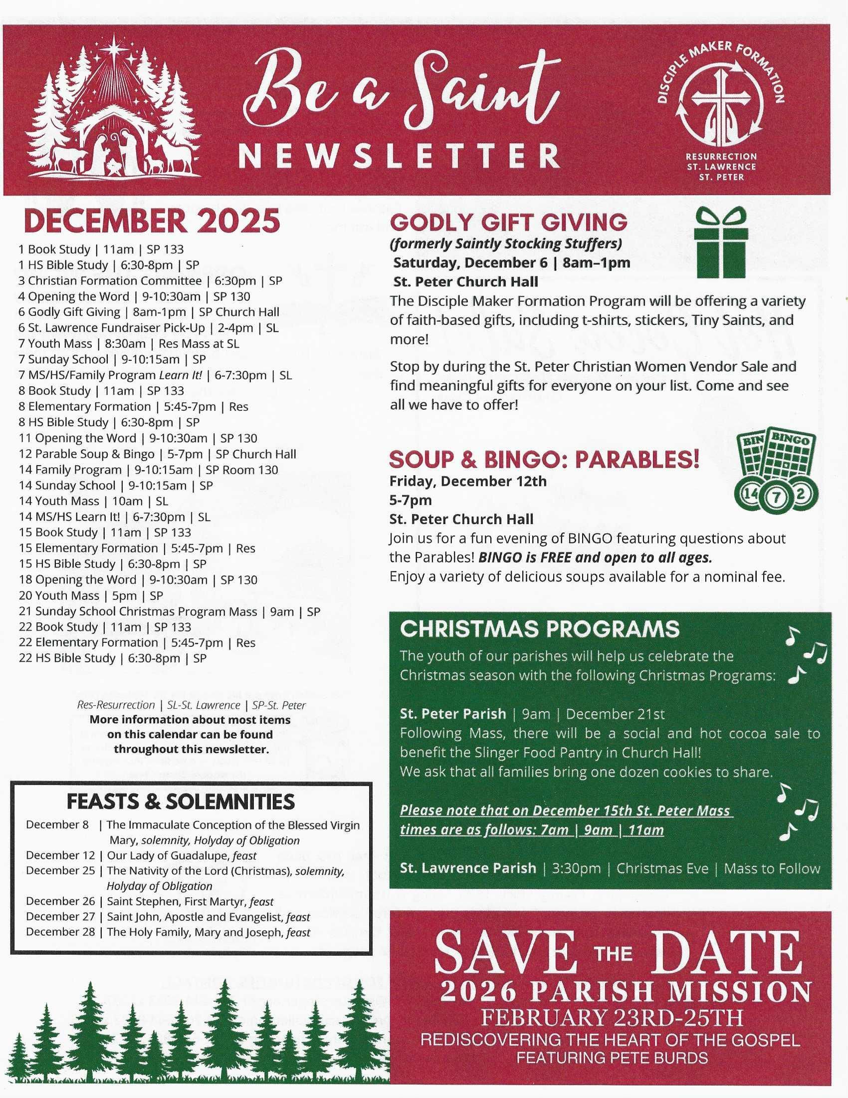 Nov_Be_A_Saint_Newsletter