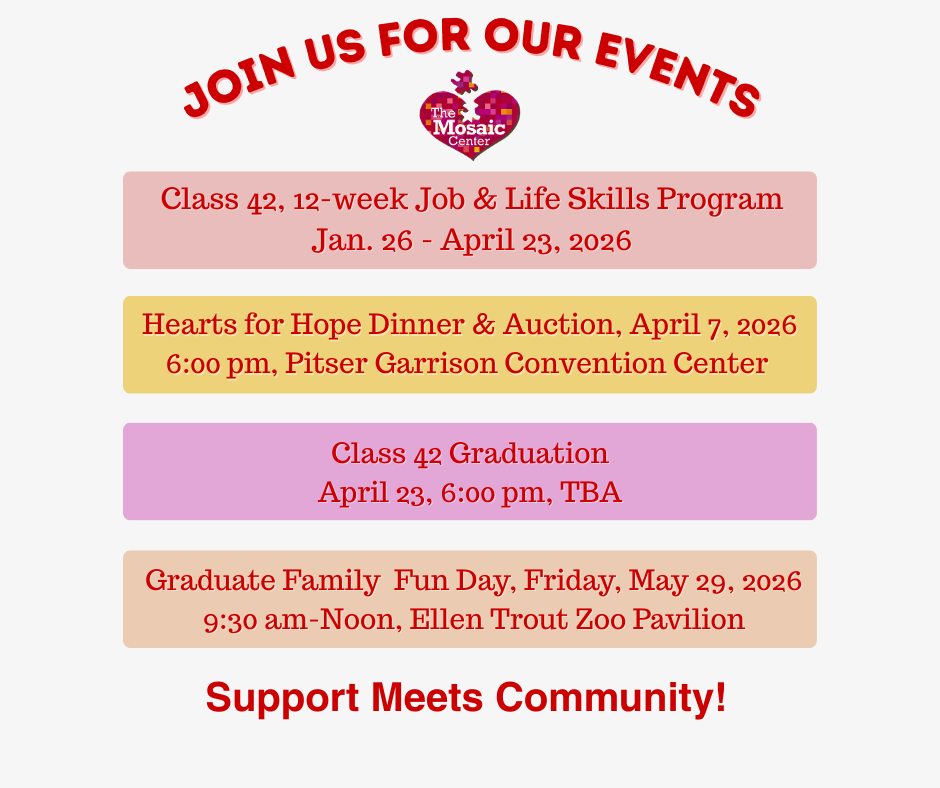 The Mosaic Center events