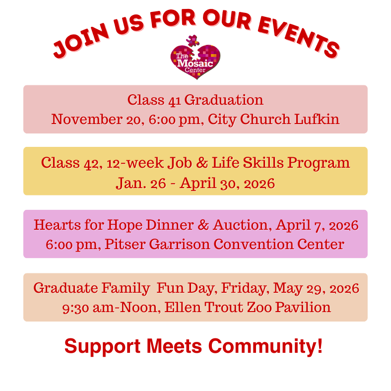 The Mosaic Center events