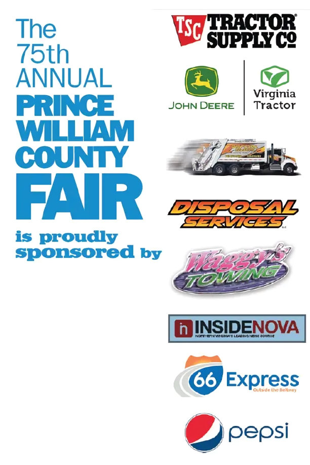 A poster for the 75th annual prince william county fair