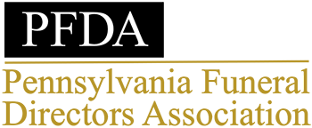 The logo for the pennsylvania funeral directors association