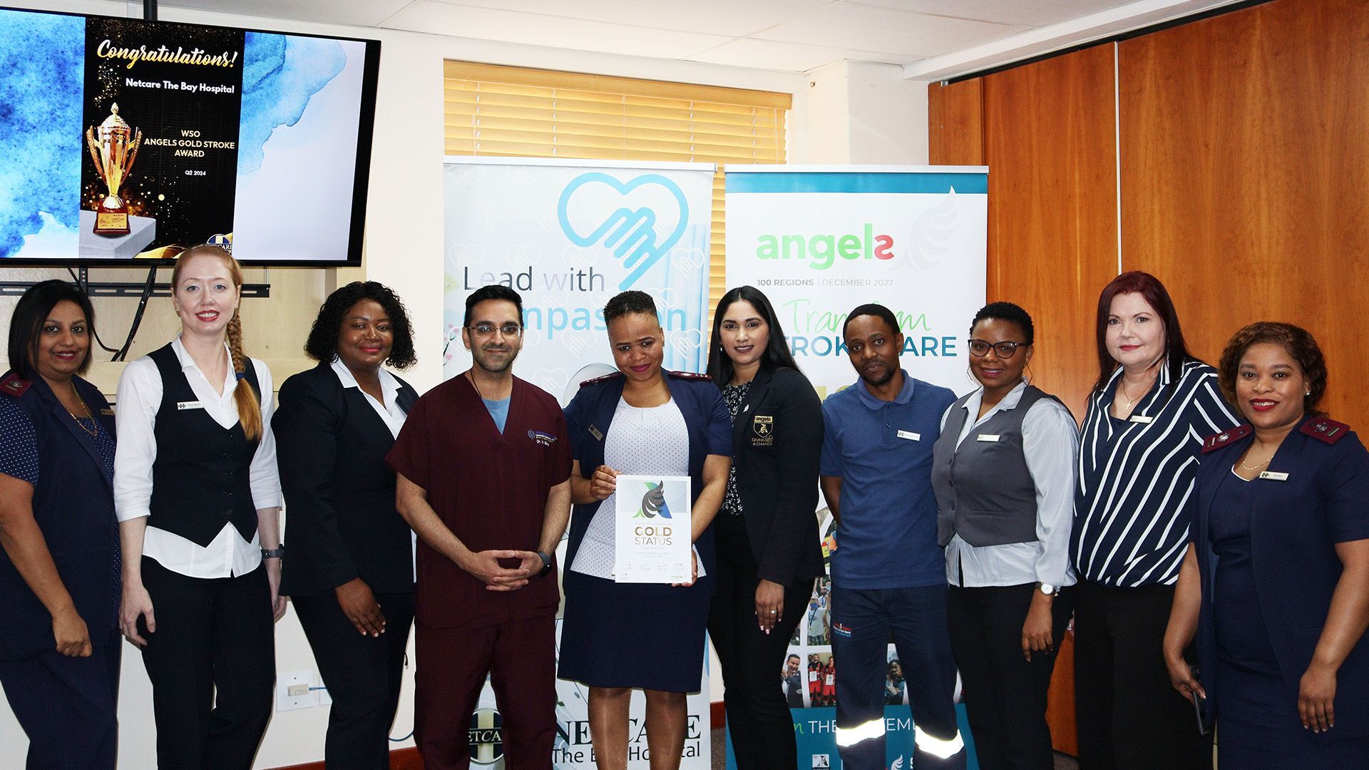 Netcare The Bay Hospital honoured by the World Stroke Organization and Angels Initiative