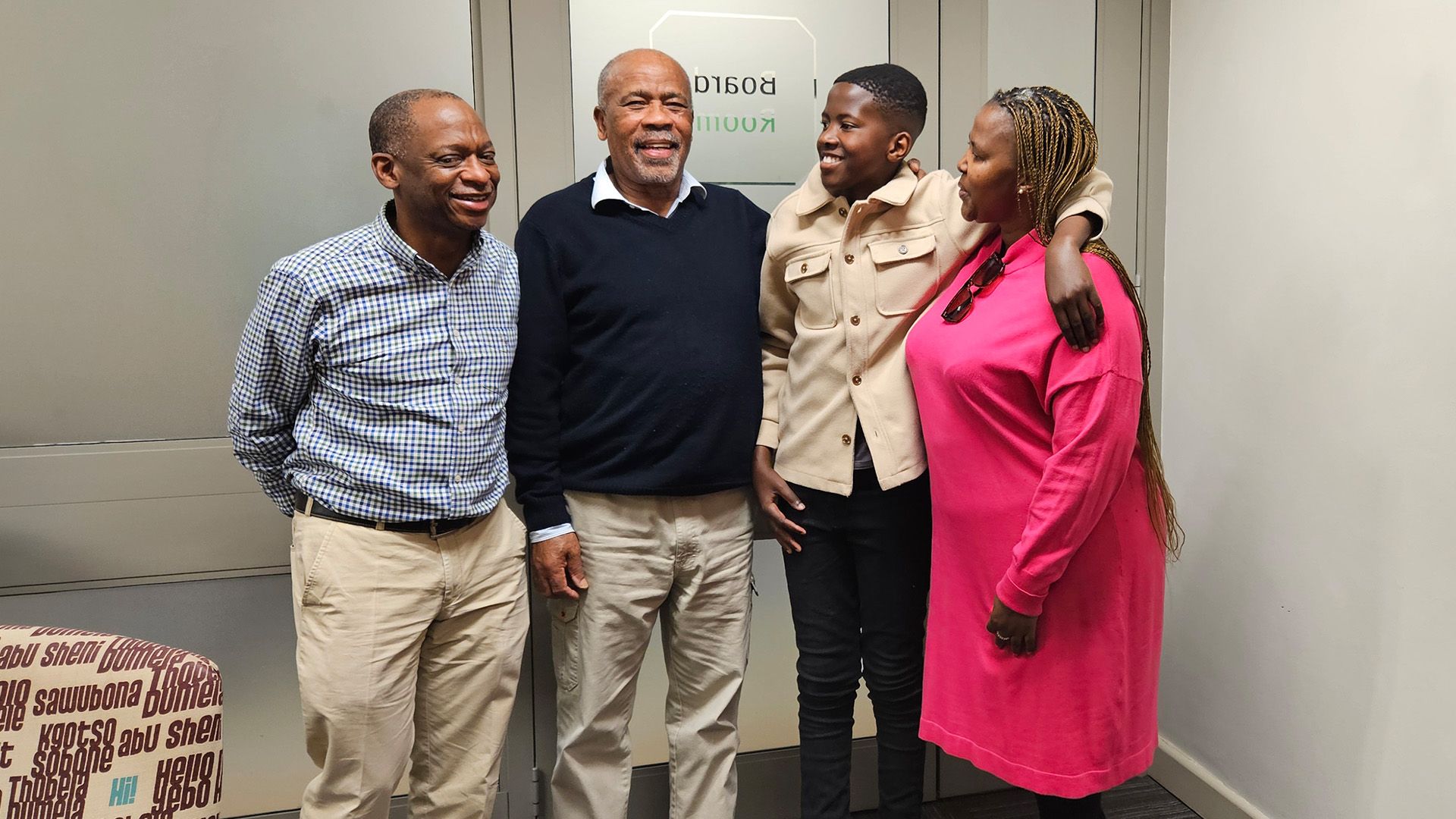 Dr Omolemo Kitchin, Dr Michael Thubisi, Pono-Entle Maluleke and Desiree Maluleke