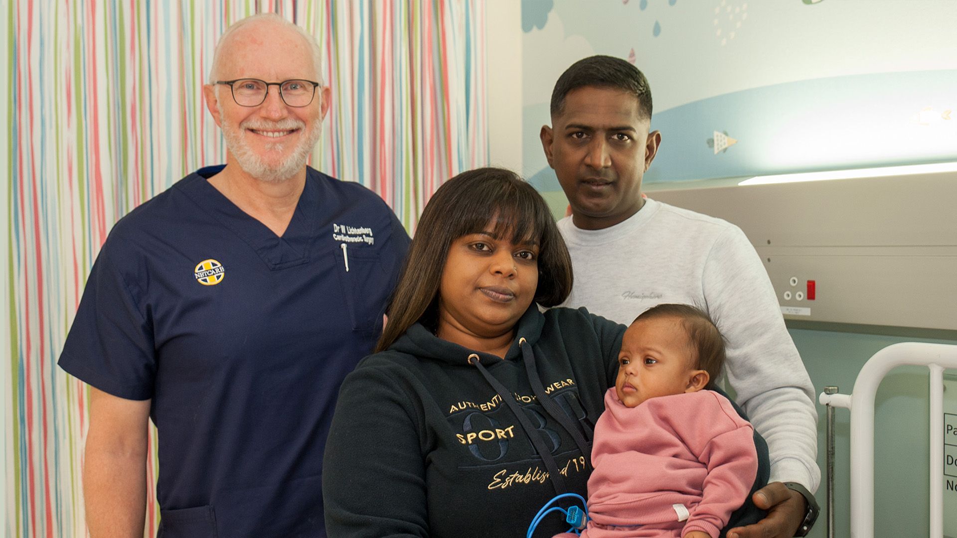 Dr Wilhelm Lichteberg, Baby Kendreya and parents