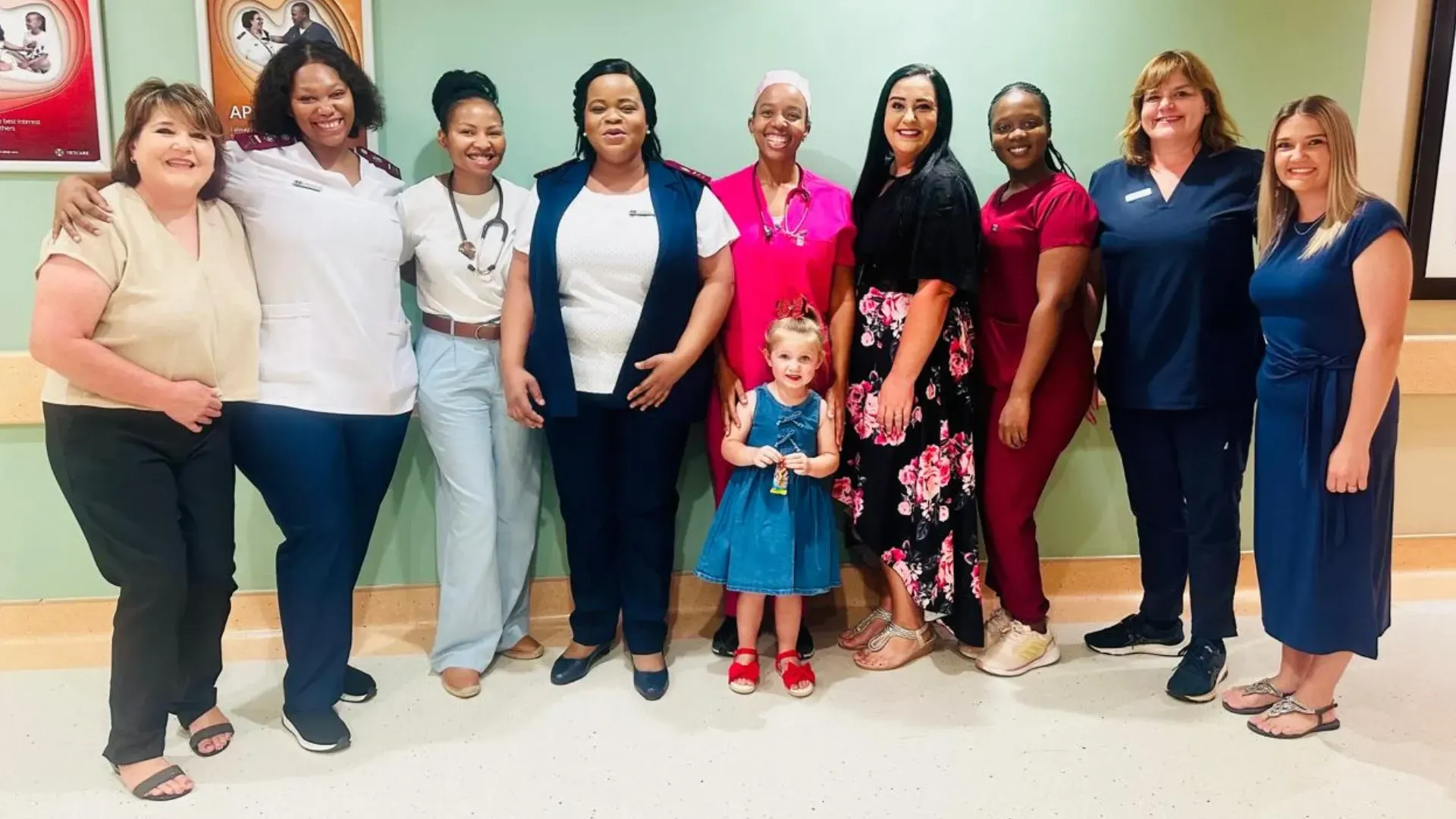 Dr Palesa Monyake and the multidisciplinary paediatric intensive care unit team