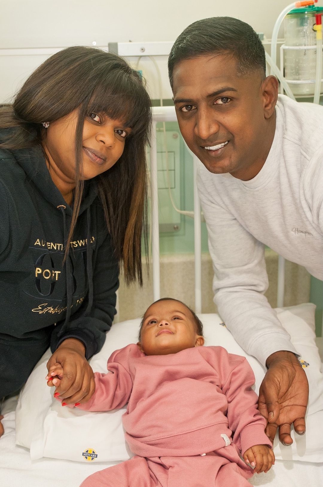 Parents Paroosha Naidoo and Kevin Pillay with Baby Kendreya Parents Paroosha Naidoo and Kevin Pillay with Baby Kendreya
