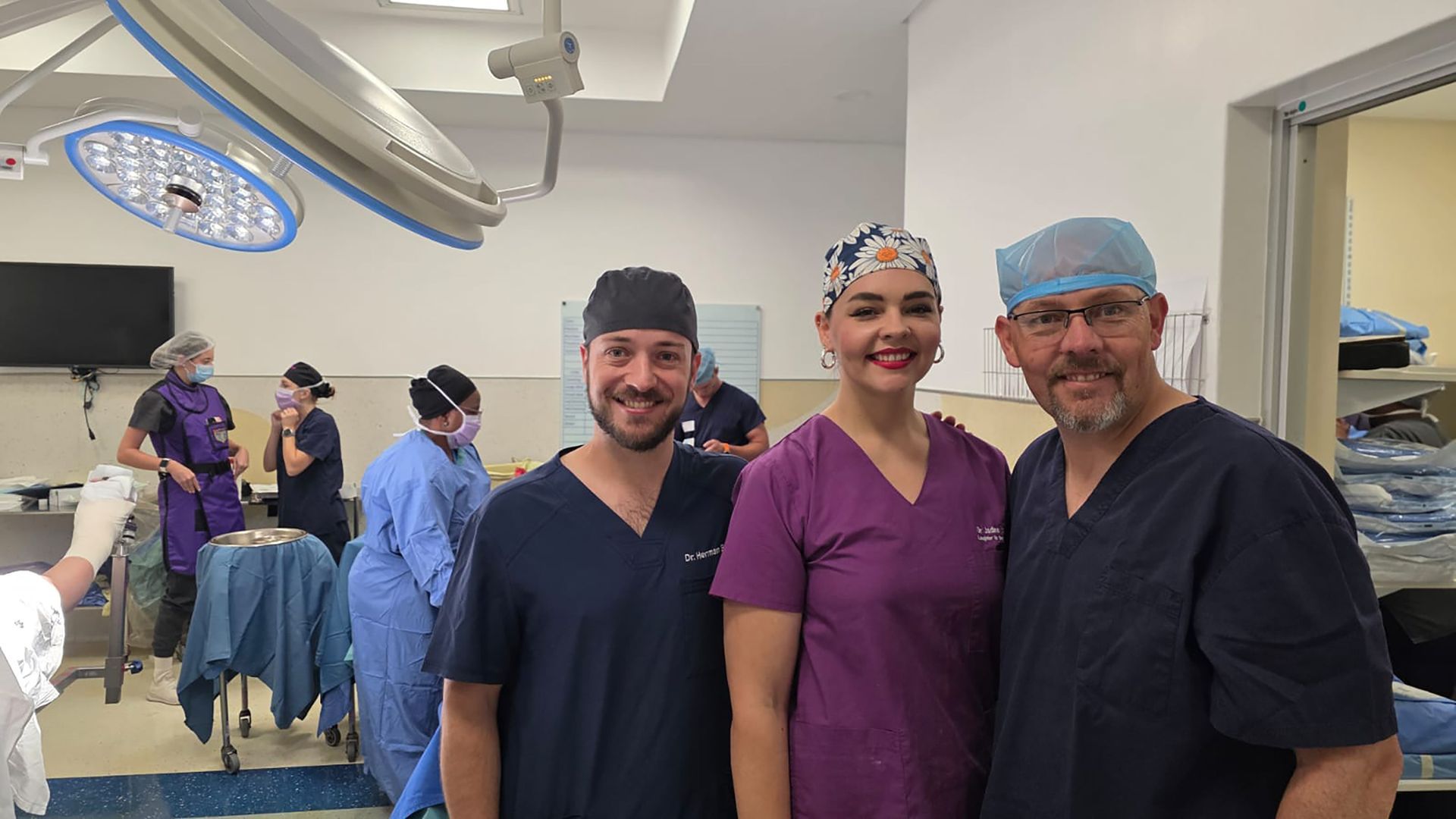 Dr Herman Breet, Dr Jadine Du Plessis, and Dr Jaco Viljoen