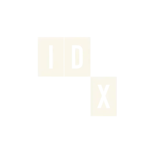 Green logo of IDX
