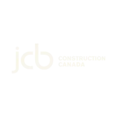JCB Construction Canada logo: light text with initials 'jcb' and company name.