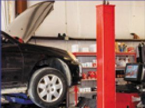 automobile being repaired