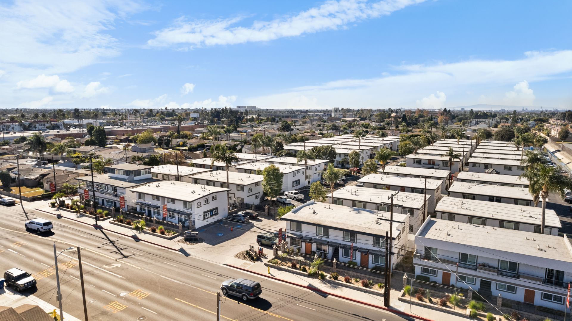 Full apartment exterior from above