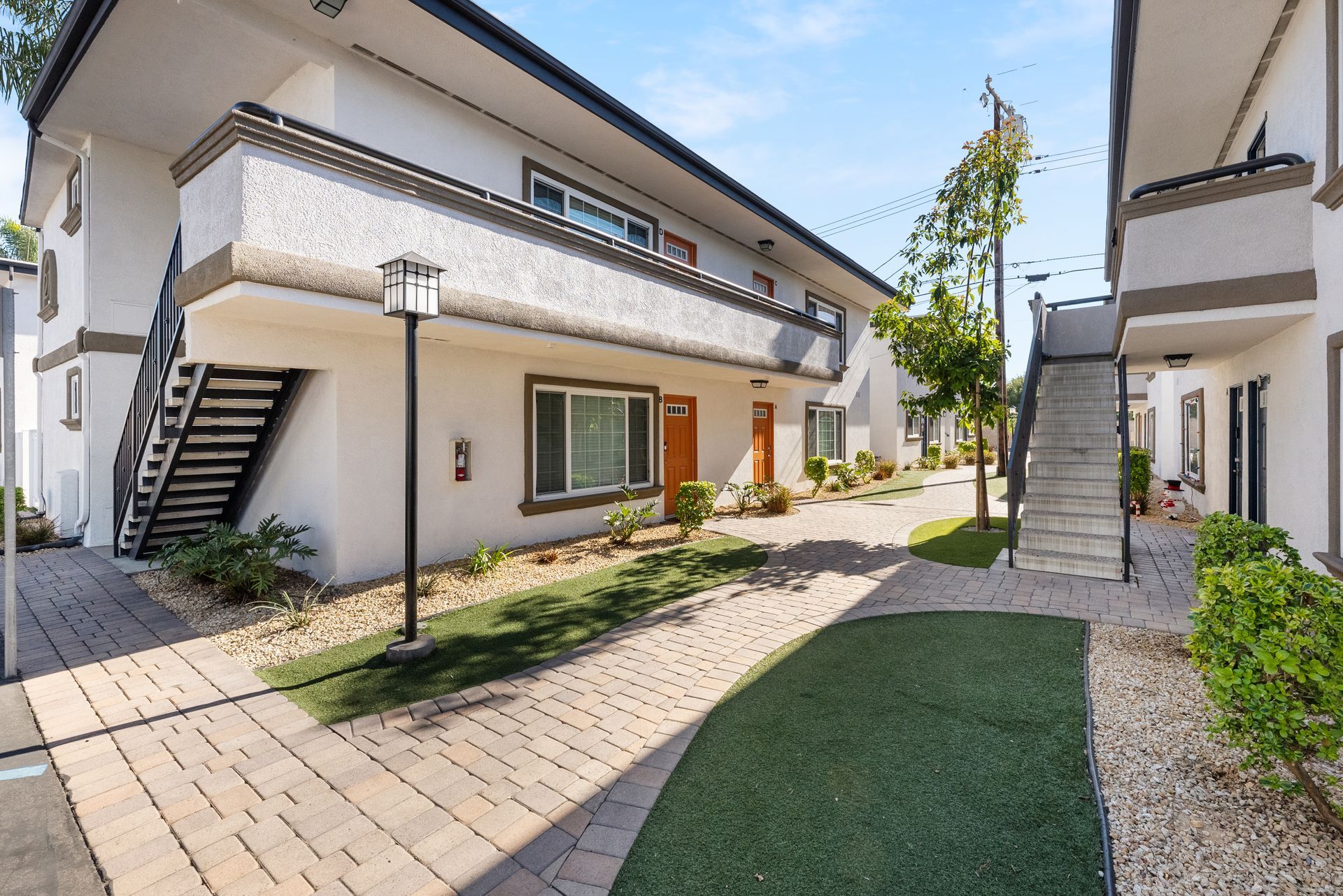 Apartment exteriors and walkway