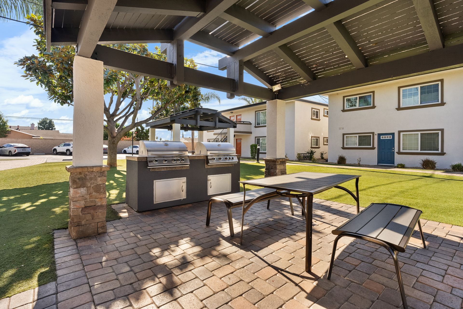 Gazebo and BBQ grills