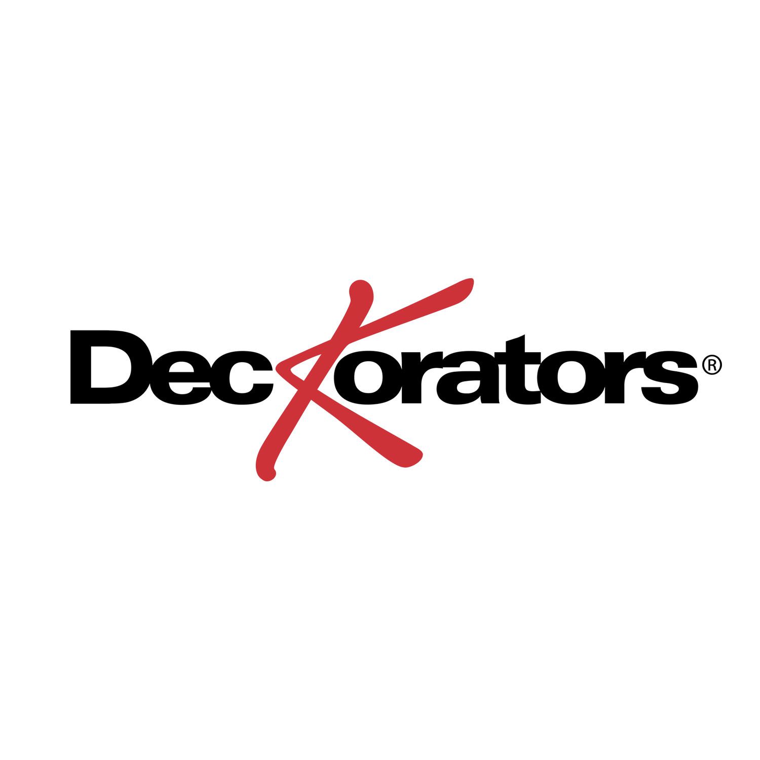 The decorators logo is red and black on a white background.