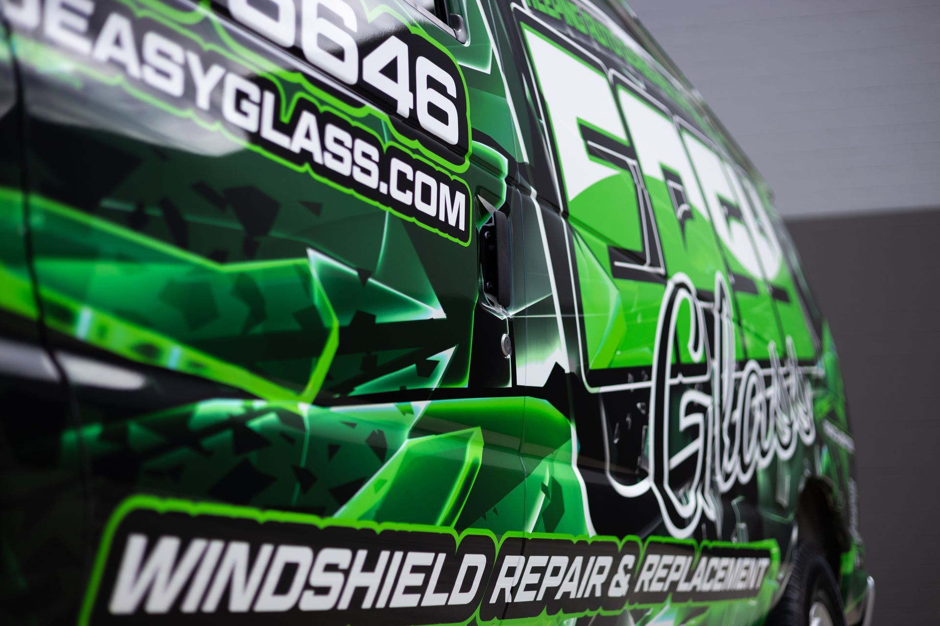 Green and black vehicle with 