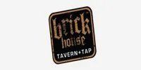 A brick house tavern and tap logo on a white background.