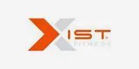 A logo for x ist fitness is shown on a white background.