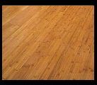 Wooden bamboo flooring, warm tones.