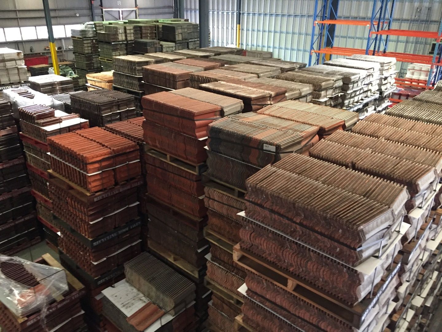 Warehouse full of second hand roof tiles in our Central Coast depot 5 - Recycled Roof Tiles, NSW