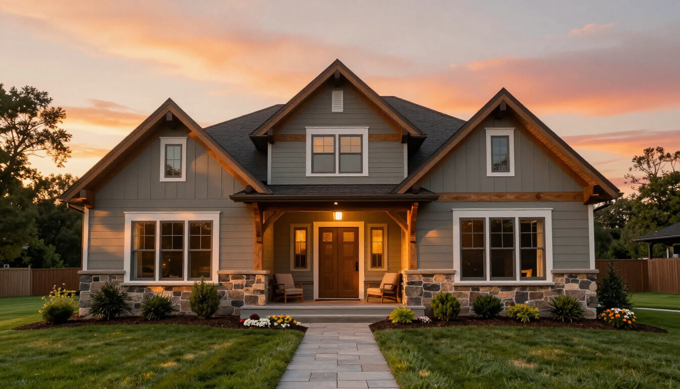 A beautiful modern home in Northwest Ohio representing the goal of homeownership.