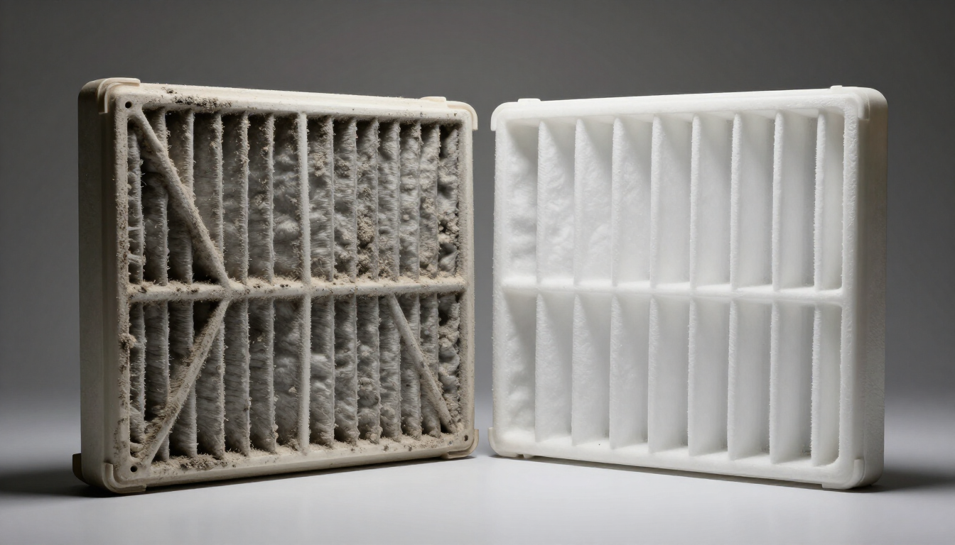 Dirty vs Clean HVAC Filter