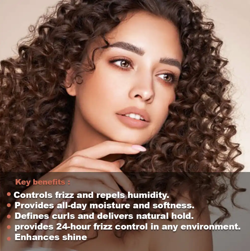 Bottle of OSKA PURE skin serum with pump on a light orange background.