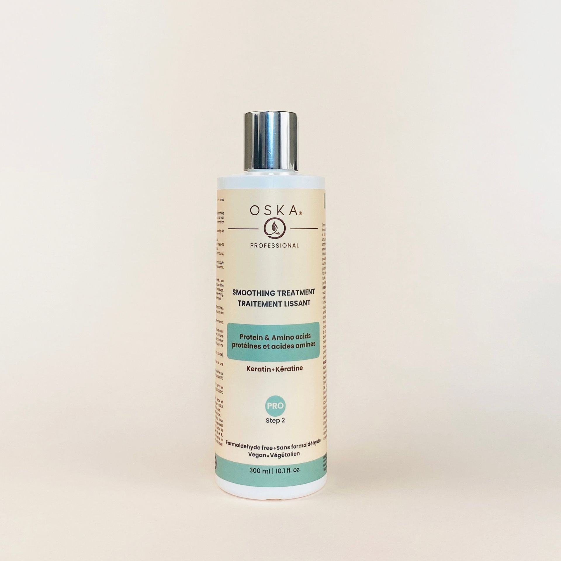 Bottle of Oskia Smoothing Tea Lotion against a neutral background.