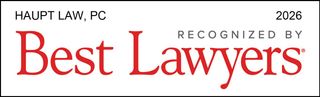 Logo of Haupt Law, PC, recognized by Best Lawyers, award for 2026.
