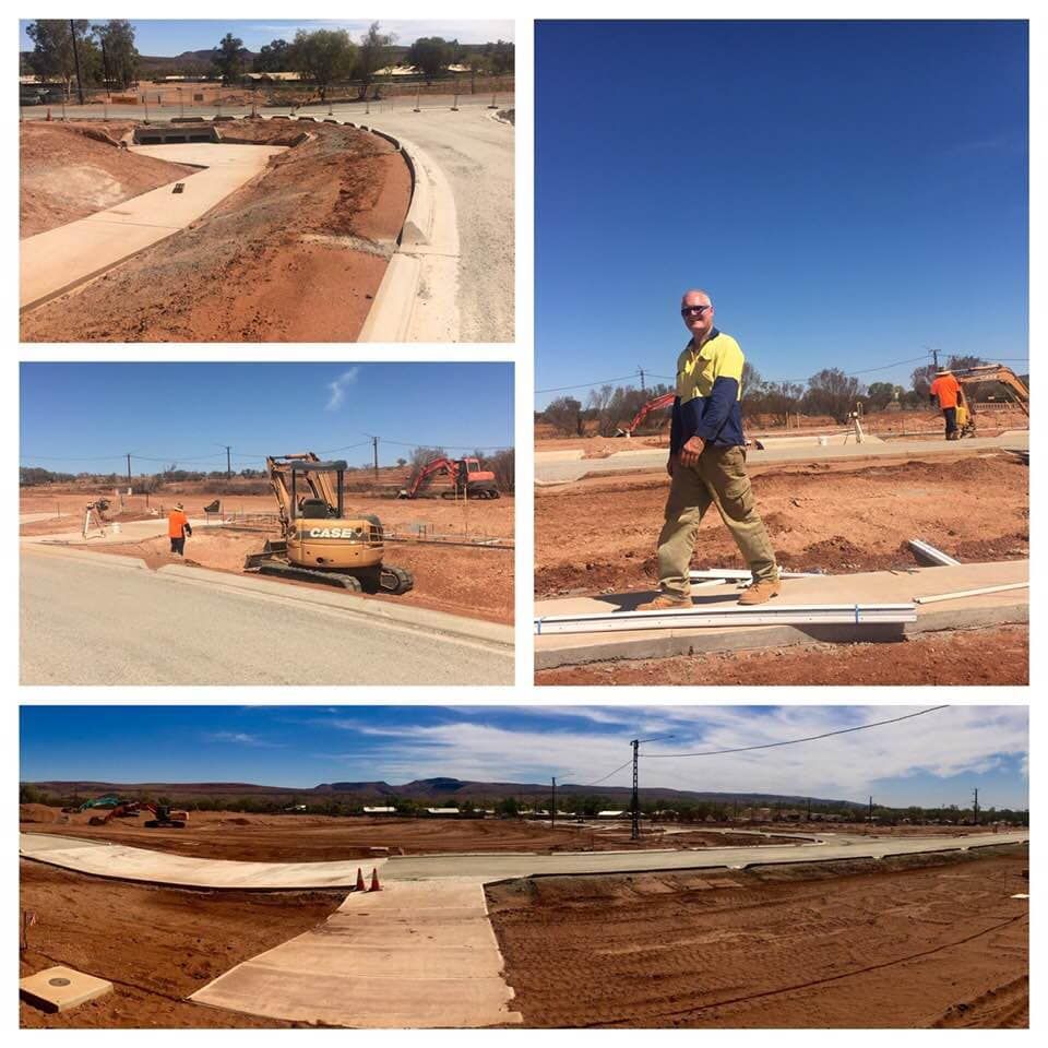 A Collage of Pictures of a Construction Site — ASPLUM & CIVIL In Alice Springs, NT