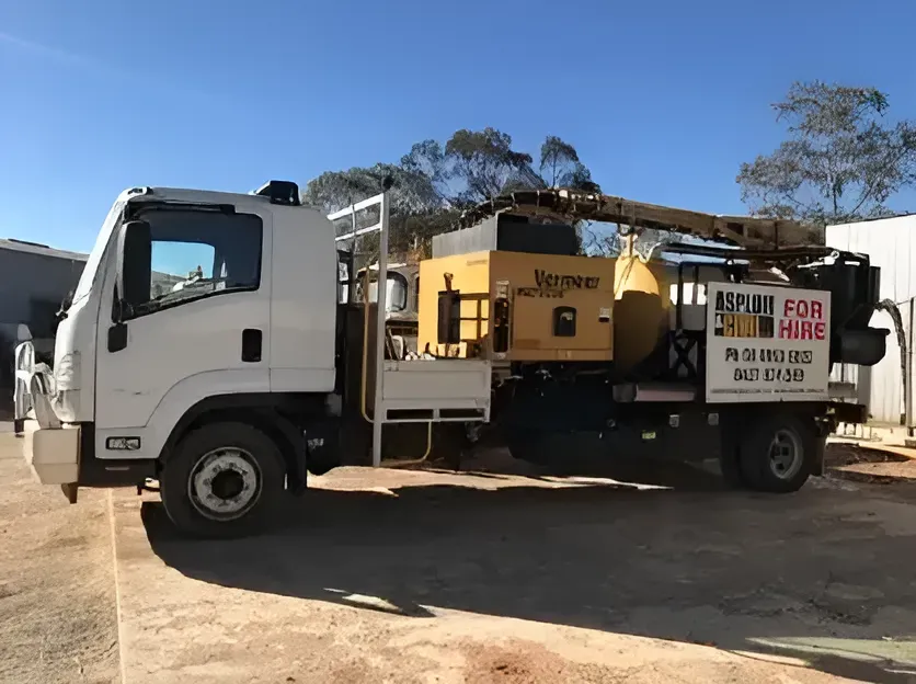 A truck with business signage — ASPLUM & CIVIL In Alice Springs, NT