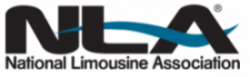 A logo for the national limousine association