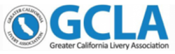 A logo for the greater california livery association