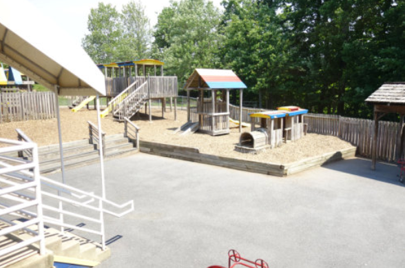 Playground With Small Towers And Houses — Burtonsville, MD — Childway Early Learning Center