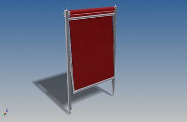 tenda a caduta per finestra singola