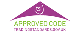 a logo for tsi approved code trading standards gov.uk