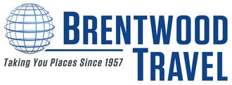 The logo for brentwood travel taking you places since 1967