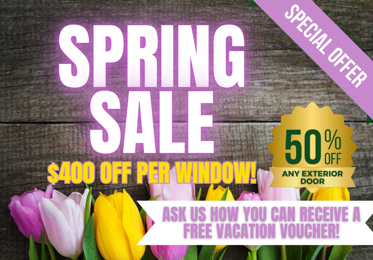Spring Sale ad with text: 