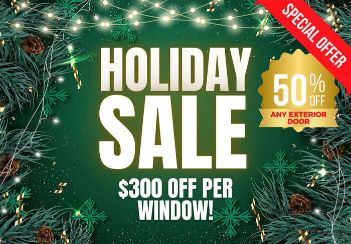 Fall into savings $ 300 off per window special offer 50 % off any exterior door