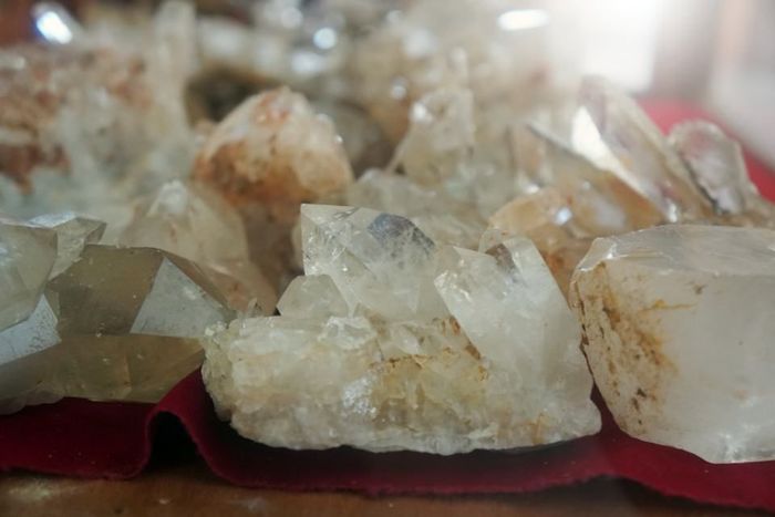 Crystal Quartz gemstone rocks