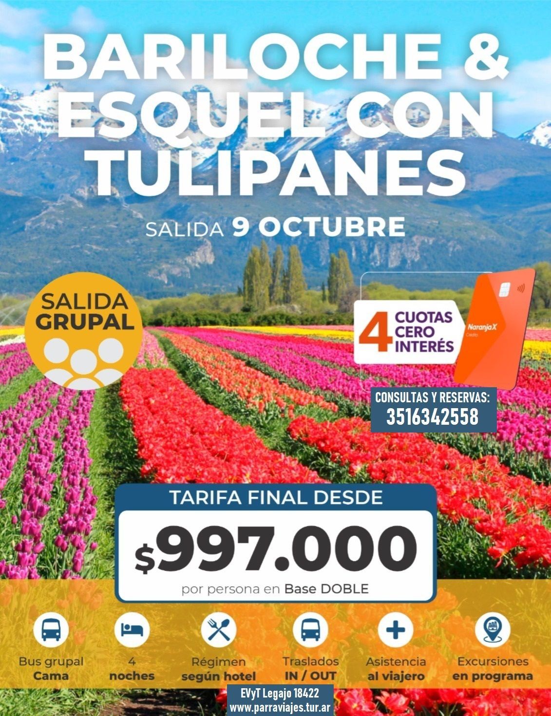 TULIPANES EN BUS DESDE CORDOBA