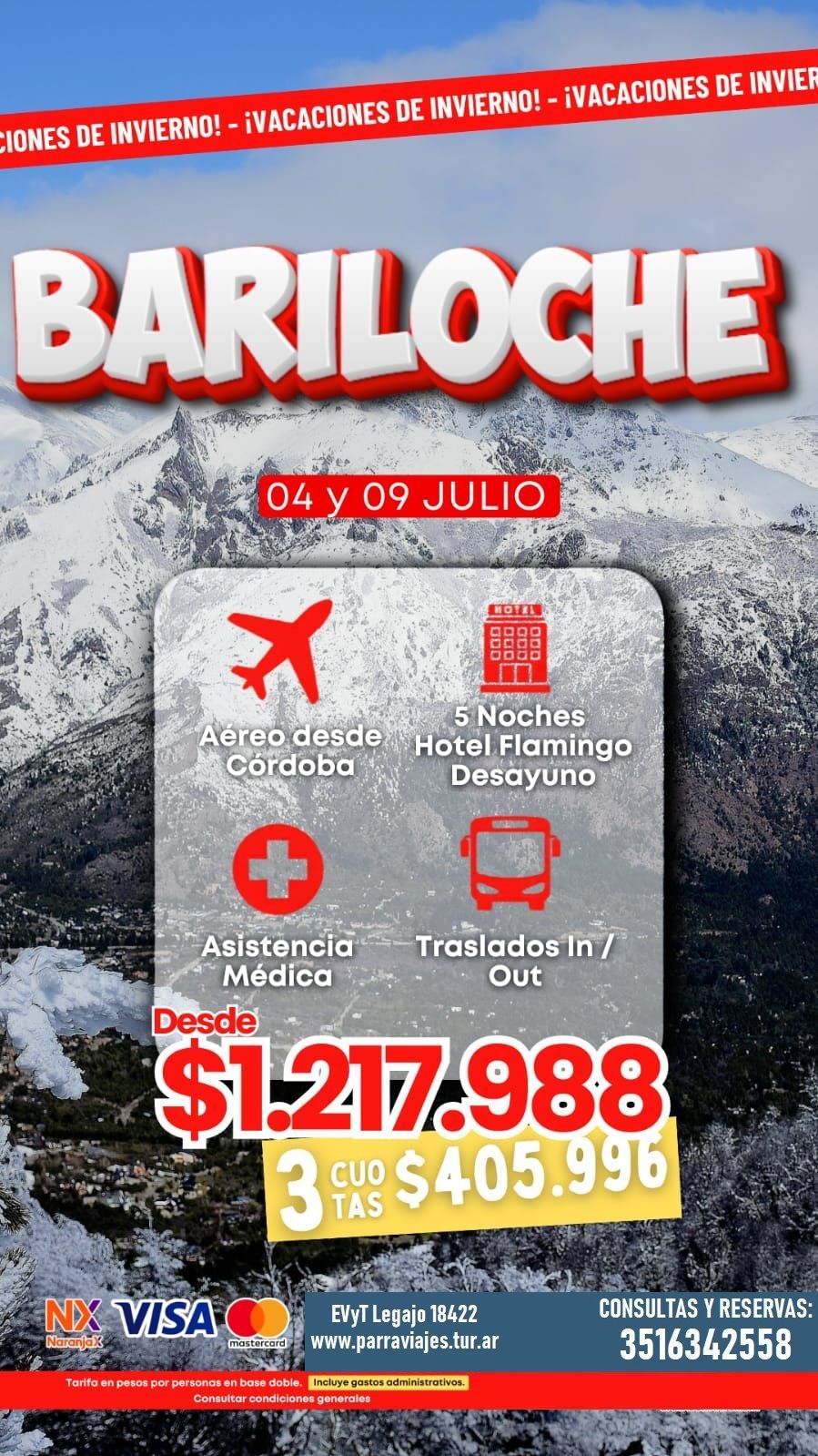 Vacaciones de Julio a Bariloche