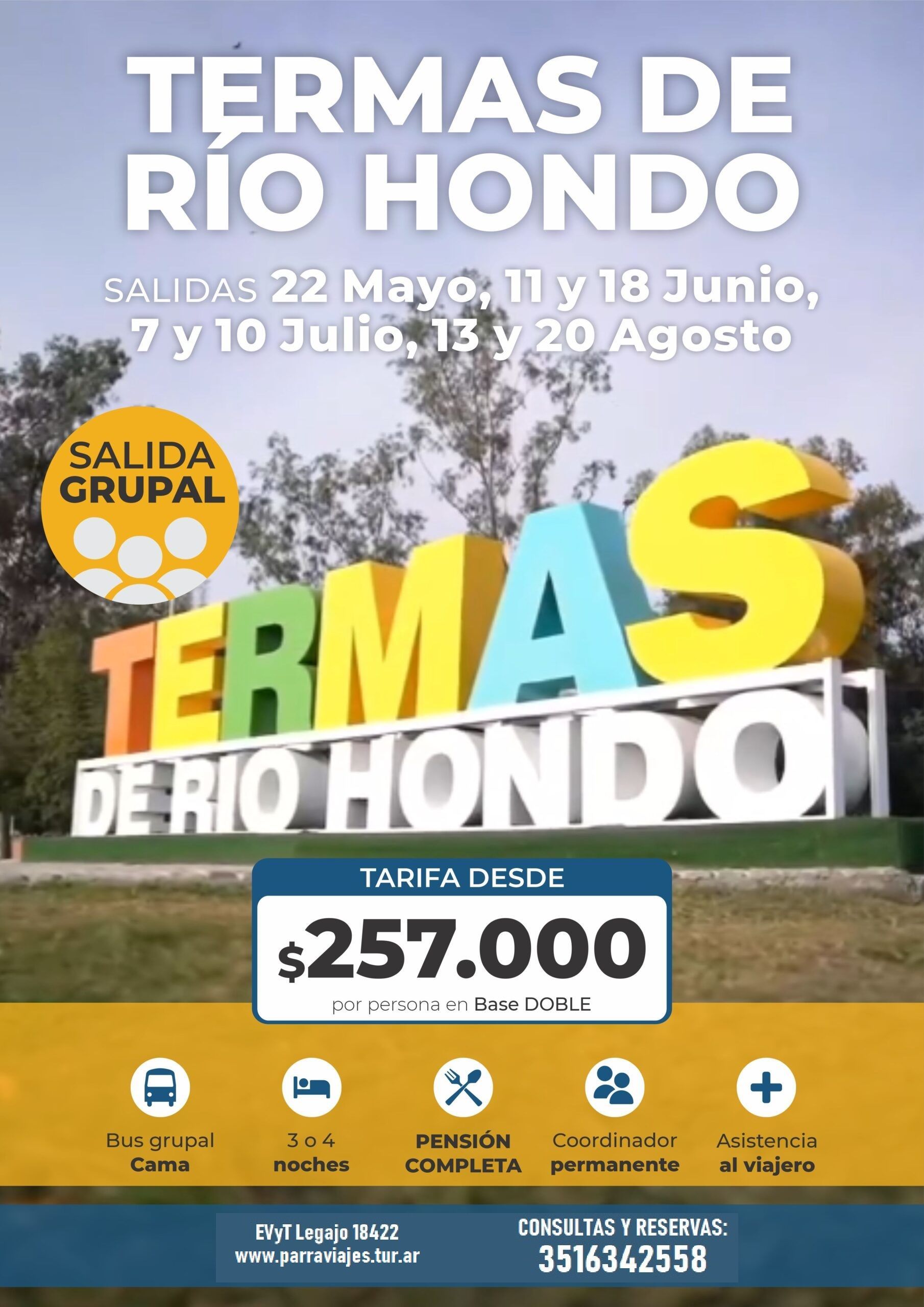 GRUPAL EN BUS A TERMAS DE RIO HONDO