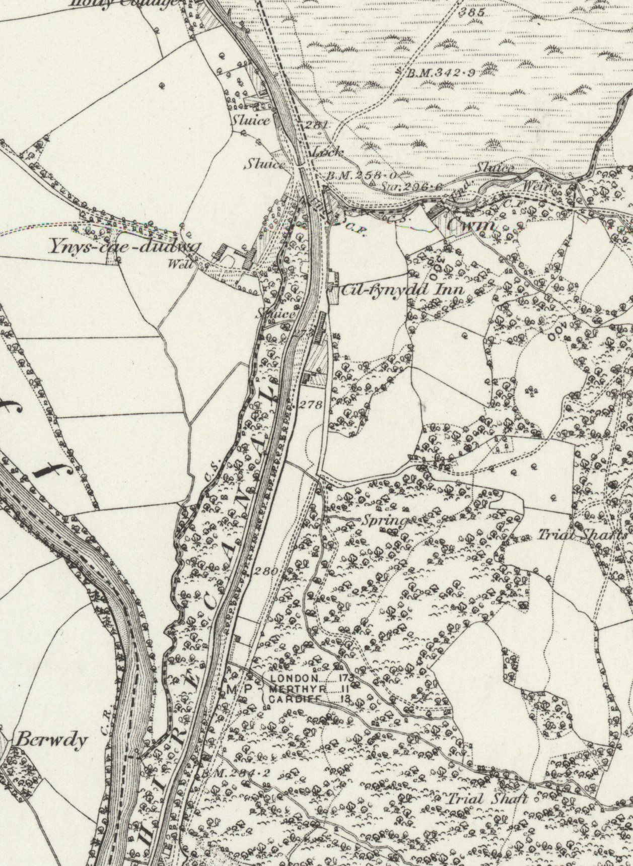 A rural Cilfynydd from 1885