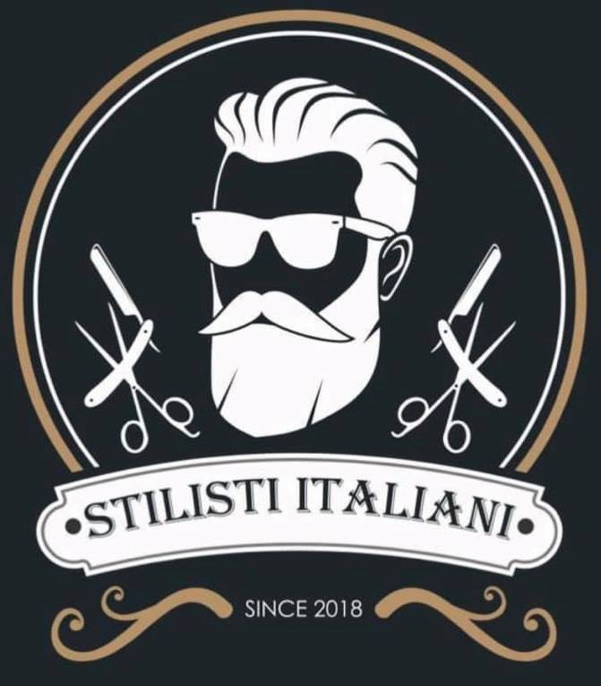 stilisti italiani barber shop logo